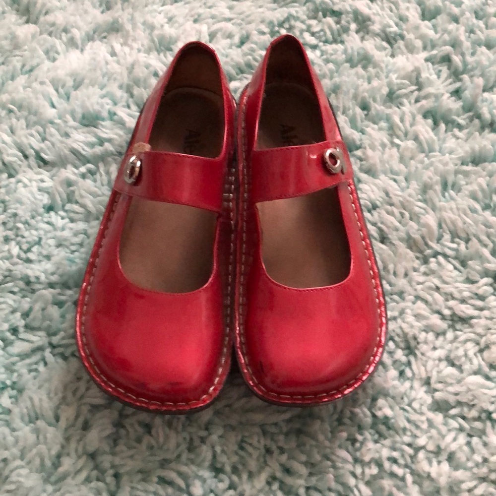 Pink Velcro shoes